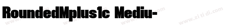 RoundedMplus1c Mediu字体转换